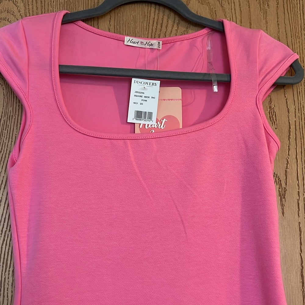 Pink casual body con mini dress - Picture 3 of 3